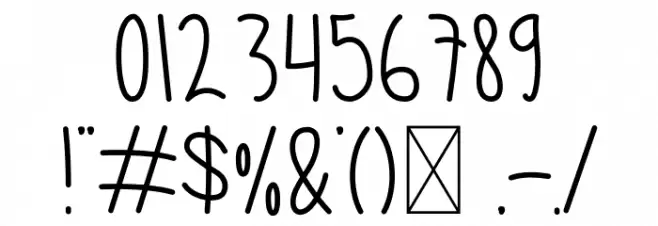 KIDSBO Font OTHER CHARS