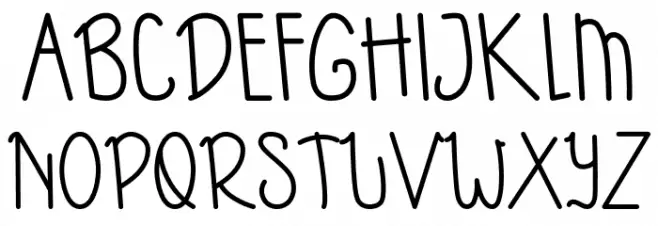 KIDSBO Font Litere mici