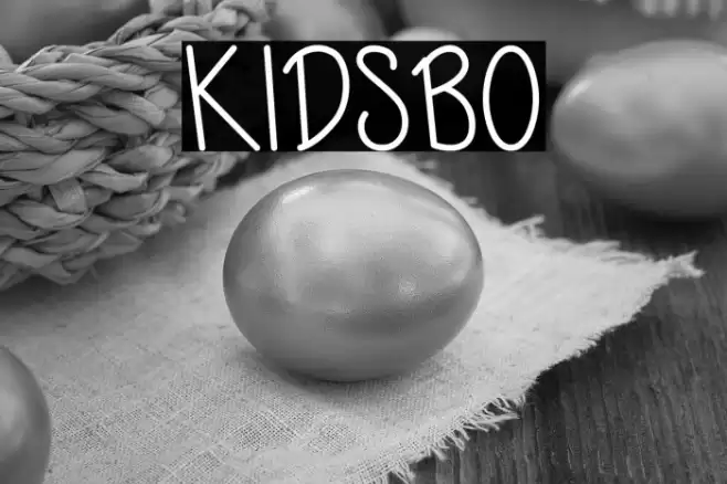 KIDSBO Font examples
