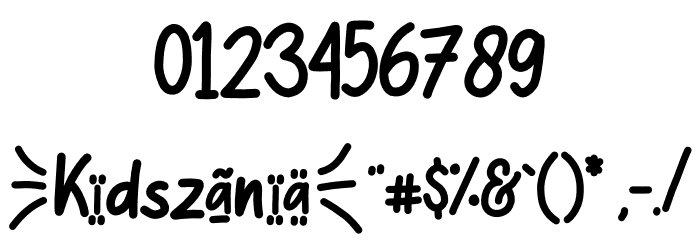 KIDSZANIA DEMO Font OTHER CHARS