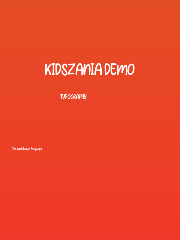 KIDSZANIA DEMO Poster