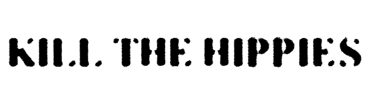 KILL THE HIPPIES  フリーフォントのダウンロード