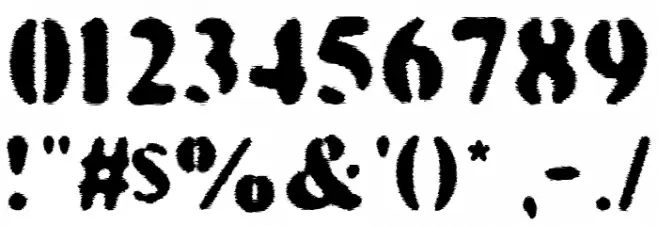 KILL THE HIPPIES Font OTHER CHARS