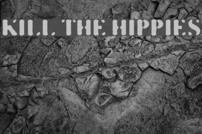 KILL THE HIPPIES Font examples