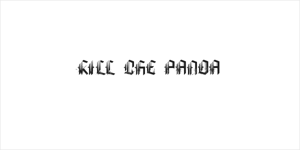 KILL THE PANDA Logo