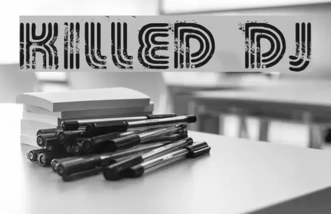 KILLED DJ Font examples
