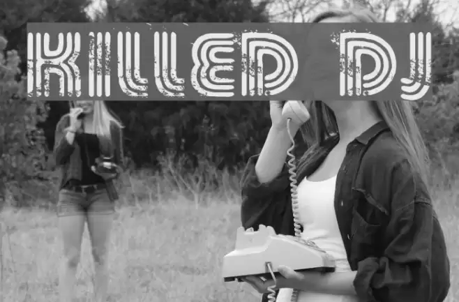 KILLED DJ Font examples