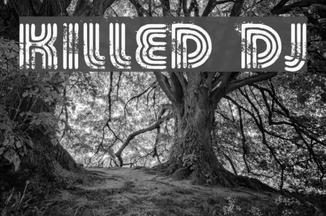 KILLED DJ Font examples
