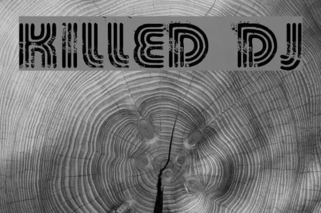 KILLED DJ Font examples