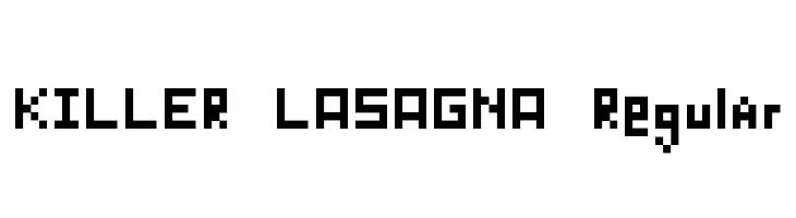 KILLER LASAGNA Regular  Free Fonts Download