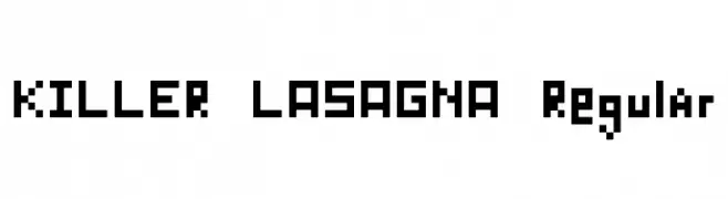 KILLER LASAGNA Regular  Fuentes Gratis Descargar