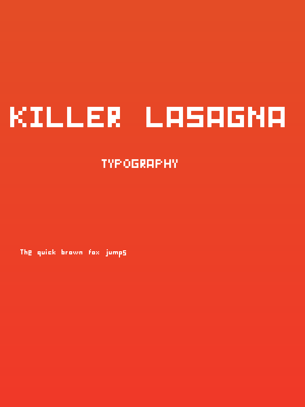 KILLER LASAGNA Regular Poster