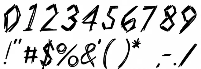 KILLERS Font OTHER CHARS