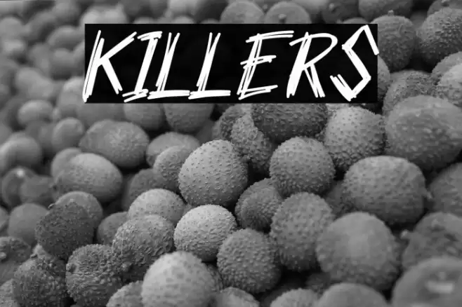 KILLERS Font examples