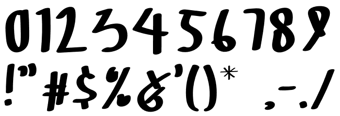 KILO METER Font OTHER CHARS
