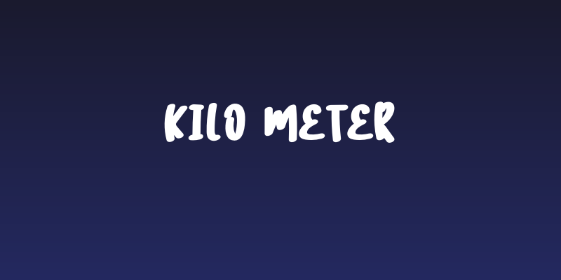 KILO METER Social Header
