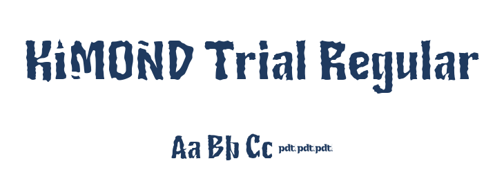 KIMOND Trial Regular Font Preview