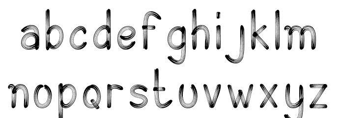 KINDLY Font LOWERCASE