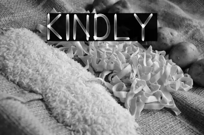 KINDLY Font examples