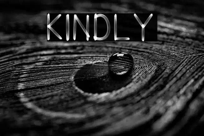 KINDLY Font examples