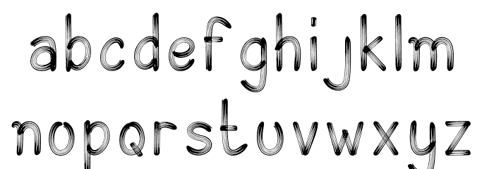 KINDLY Font LOWERCASE