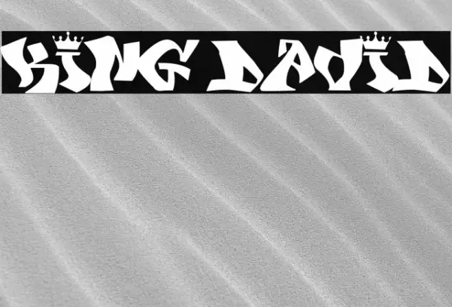 KING DAVID Font examples