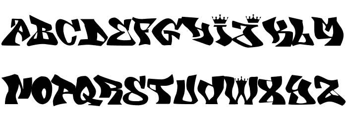 KING DAVID Schriftart Kleinbuchstaben
