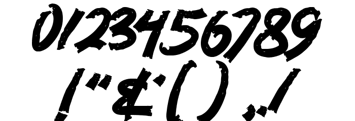 KING KONG Font OTHER CHARS