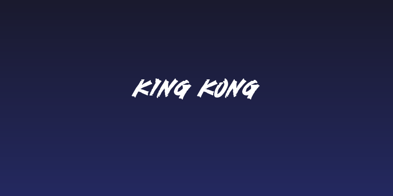 KING KONG Social Header