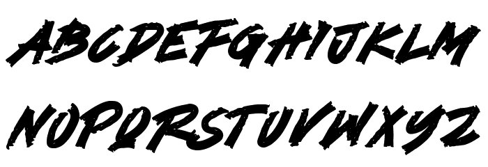 KING KONG Font LOWERCASE