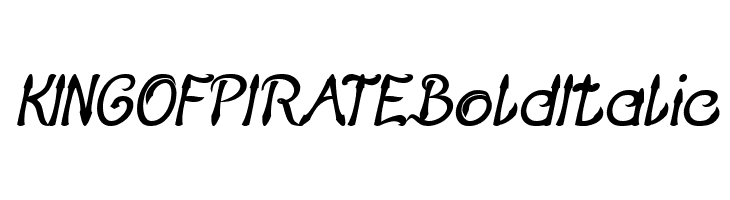 KING OF PIRATE Bold Italic  Скачать бесплатные шрифты