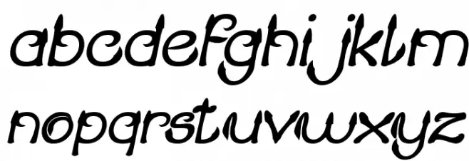 KING OF PIRATE Bold Italic Caratteri MINUSCOLO