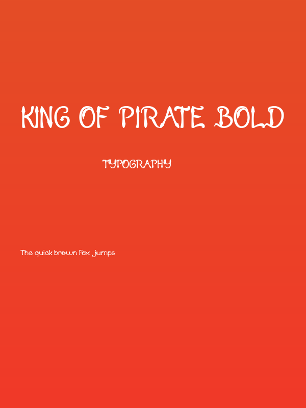 KING OF PIRATE Bold Poster