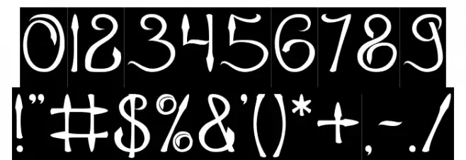 KING OF PIRATE-Inverse Font OTHER CHARS