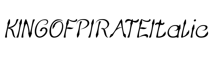 KING OF PIRATE Italic  baixar fontes gratis