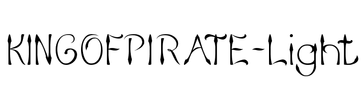 KING OF PIRATE-Light  font caratteri gratis
