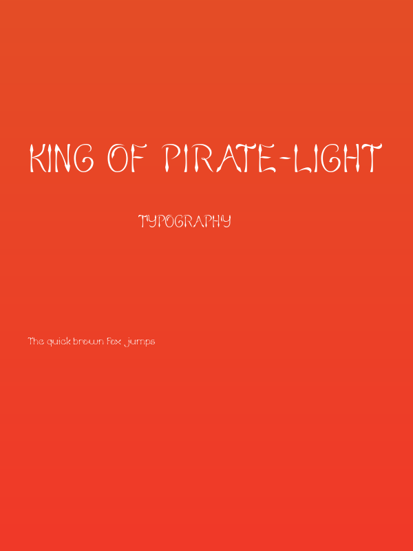 KING OF PIRATE-Light Poster