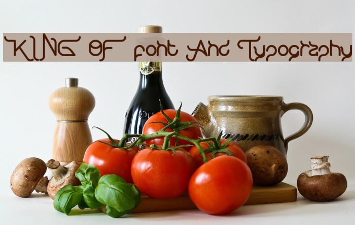 KING OF font And Typography Font examples