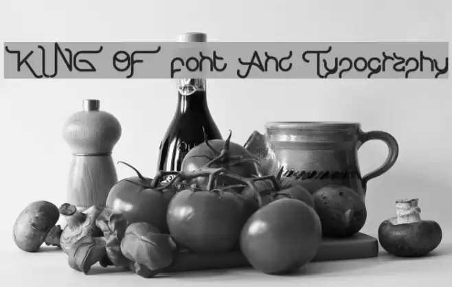 KING OF font And Typography Font examples