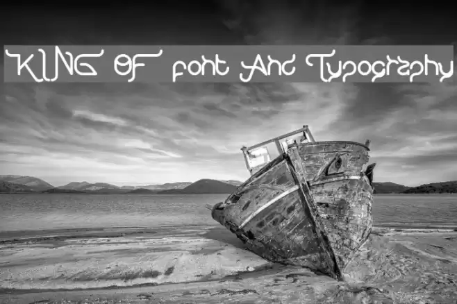 KING OF font And Typography Font examples