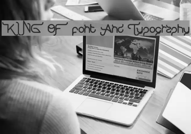 KING OF font And Typography Font examples