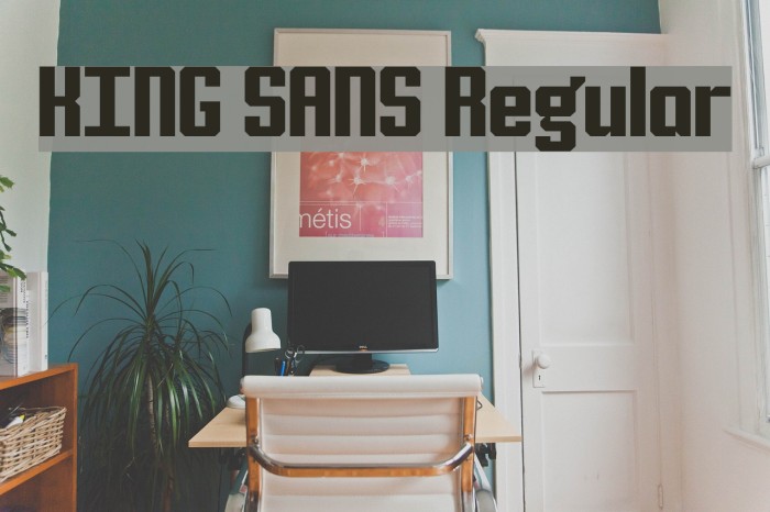 KING SANS Regular Font examples