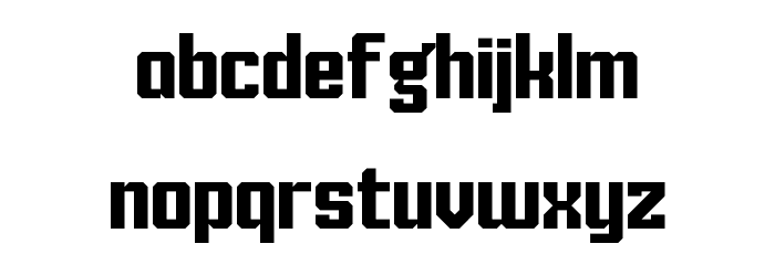 KING SANS Regular Font LOWERCASE