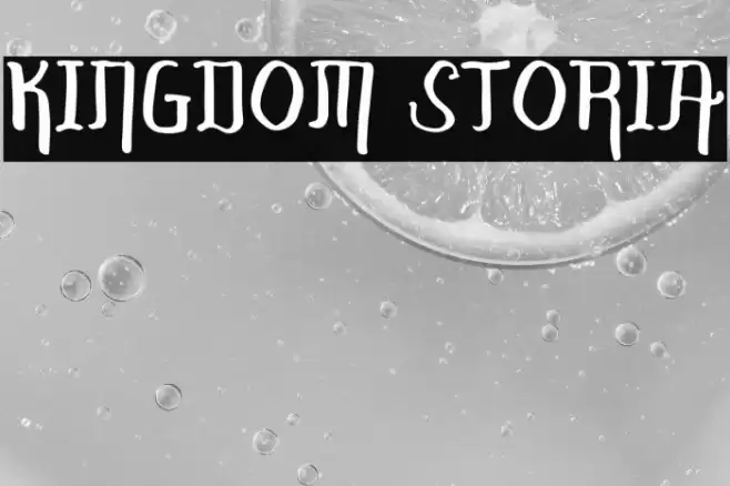 KINGDOM STORIA Font examples