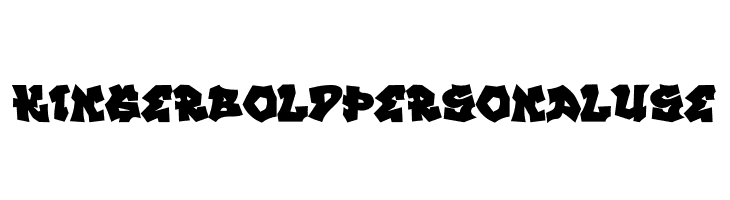 KINGER BOLD PERSONAL USE  لخطوط تنزيل