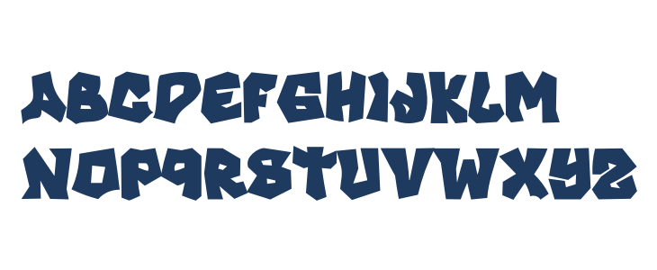 KINGER BOLD PERSONAL USE Lowercase