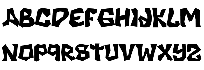 KINGER PERSONAL USE Font LOWERCASE