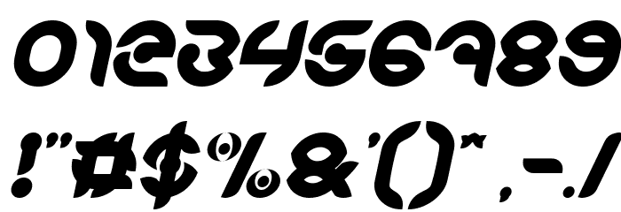 KIOSHIMA Bold Italic Font OTHER CHARS