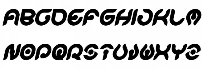 KIOSHIMA Bold Italic फ़ॉन्ट अपरकेस