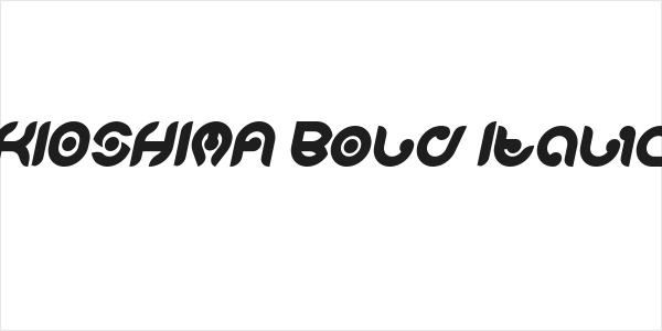 KIOSHIMA Bold Italic Logo